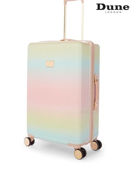 Dune London Pink Ombre Olive Medium Suitcase (298185) | AED566