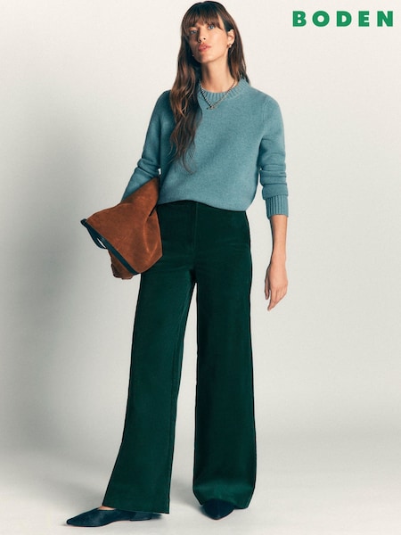 Green - Boden Belgravia Cord Trousers