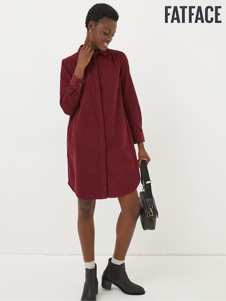 Красный - FatFace Chester Cord Dress (298606) | €21