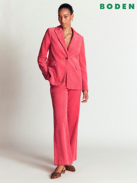 Pink - Boden Fitzrovia Cord Column Trousers