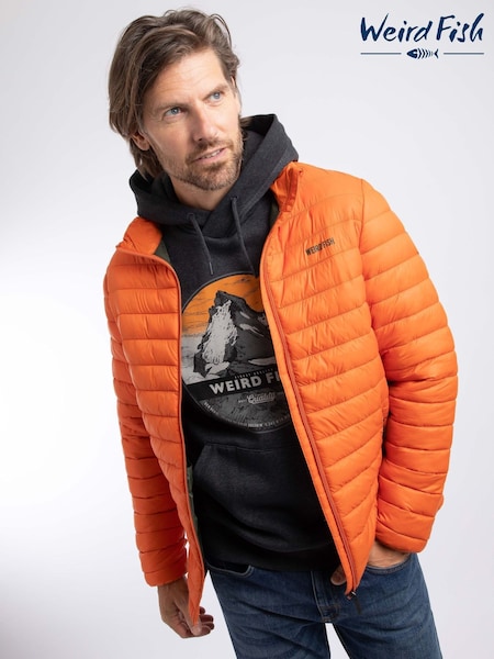 Оранжевый - Regular Weird Fish Crantock Lightweight Showerproof Padded Jacket