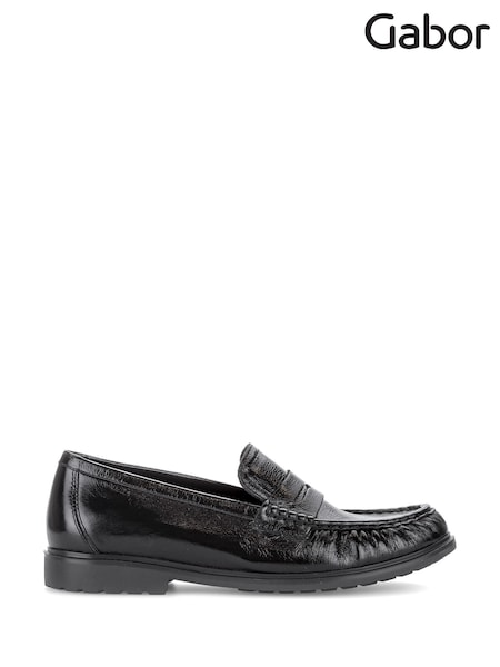 Black - Gabor Halo Slip-on Loafers
