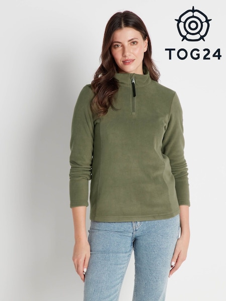 Tog 24 Green Revive Fleece Zip Neck Jumper (2P1056) | €19