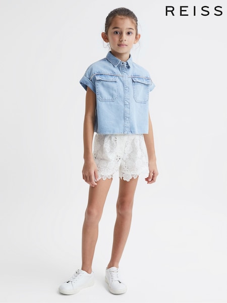 Reiss Skylar Lace Shorts (2WA653) | ‏302 د.إ.‏