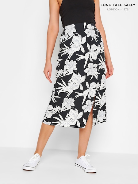 Long Tall Sally Black Midi Skirt (2Z1435) | €17.50