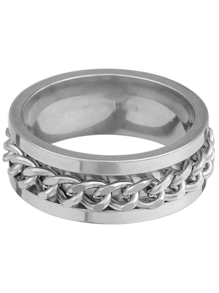 Orelia & Joe Silver Plated Chain Insert Ring (300295) | €14
