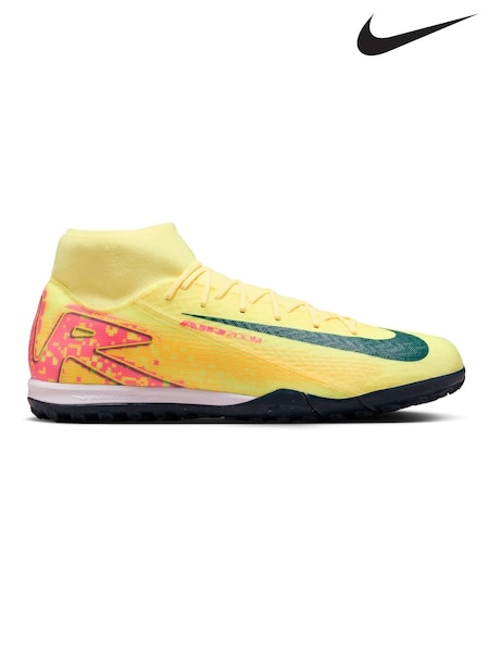 Nike Laser Orange Adults Zoom Mercurial Superfly 10 Kylian Mbappe Academy Turf Football Boots (300557) | €59