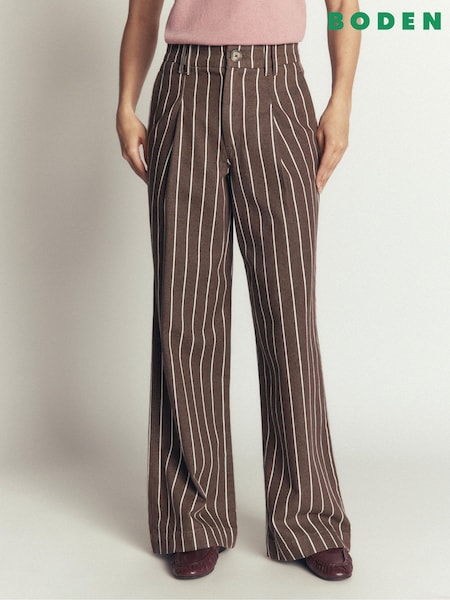 Smeđa - Boden Belgravia Keper pantalone
