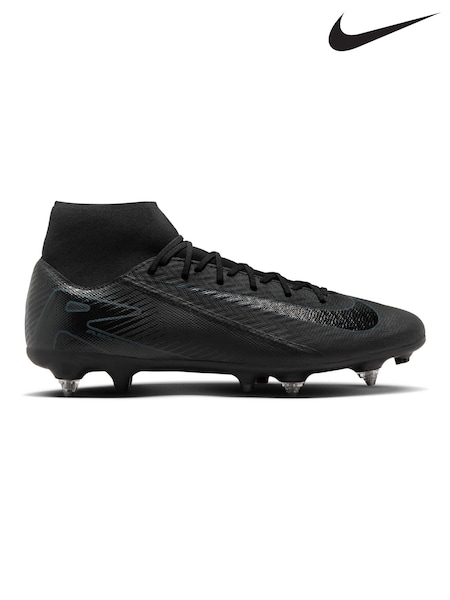 Schwarz & Grün - Nike Adults Zoom Mercurial Superfly 10 Academy Soft Ground Football Boots (300948) | 70 €