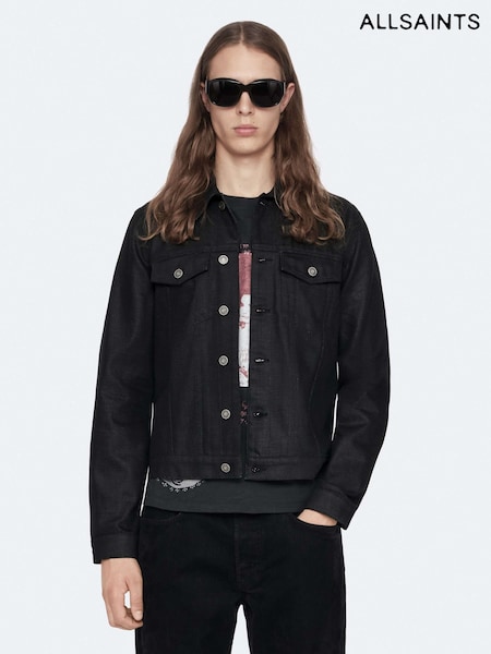 Qara - Regular Allsaints Fitted Trucker Jacket
