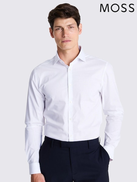 Valkoinen - Hoikka - MOSS Stretch - Paidat (301505) | €55