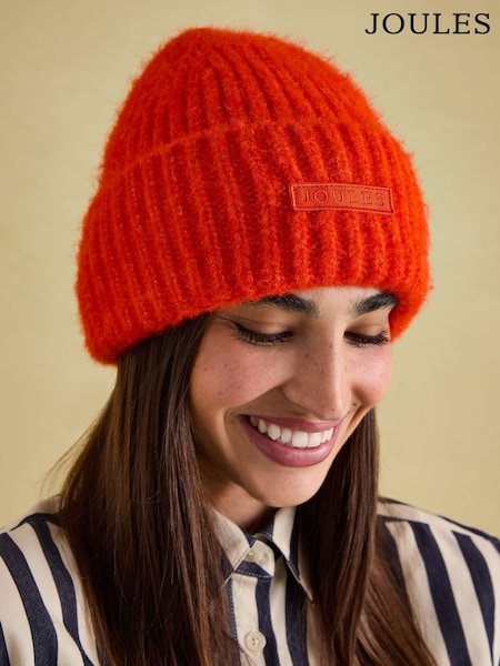 Joules Orange Beanie Hat (301709) | €28