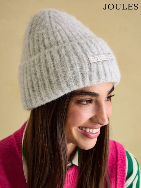 Joules Grey Beanie Hat (301711) | €28