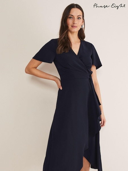 Phase Eight Blue Petite Julissa Wrap Dress (302195) | 638 QAR