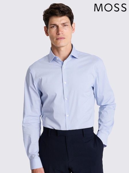 MOSS Light Blue Slim Stretch Shirt (302441) | kr640 - kr740