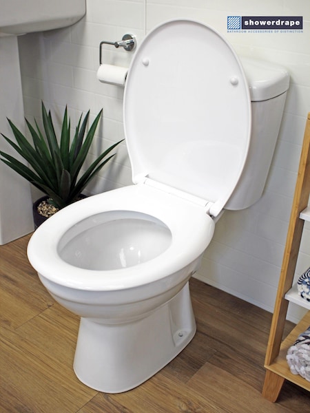Showerdrape White Granada Soft Close One Button Release Toilet Seat (302490) | €31