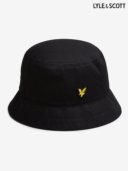 Lyle & Scott Black 100% Cotton Bucket Hat (302522) | €32