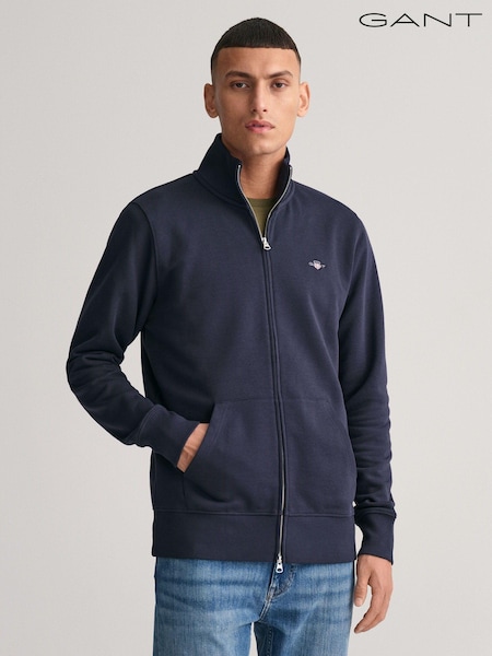 GANT Blue Shield Full Zip Sweatshirt (302709) | R$ 1,185