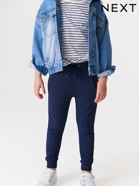 Navy Blue Skinny Fit Joggers (3-16yrs) (302732) | AED51 - AED76