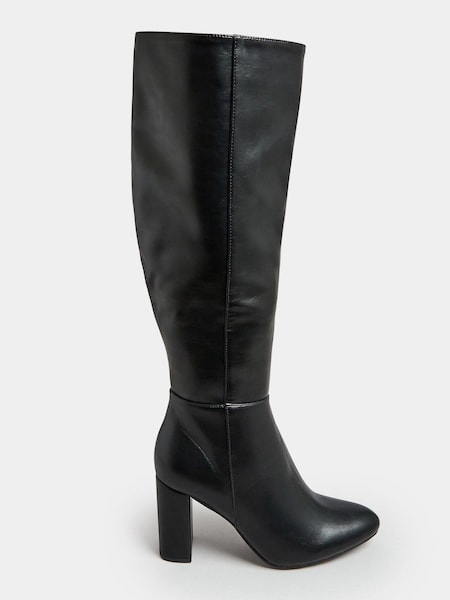 Yours Curve Black Extra Wide Fit Wide Fit Heeled Knee Boots (302832) | €34