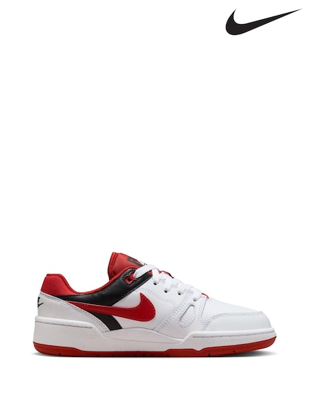 Roşu/Alb - Pantofi sport joși Nike Full Force pentru tineri (303037) | 410 LEI