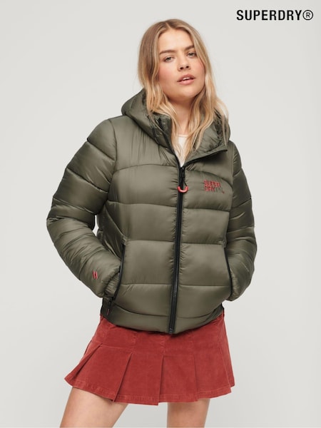 Superdry Green Sports Puffer Bomber Jacket (303196) | €69