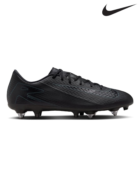 Черный/зеленый - Nike Adults Zoom Mercurial Vapor 16 Academy Soft Ground Football Boots (303546) | €56