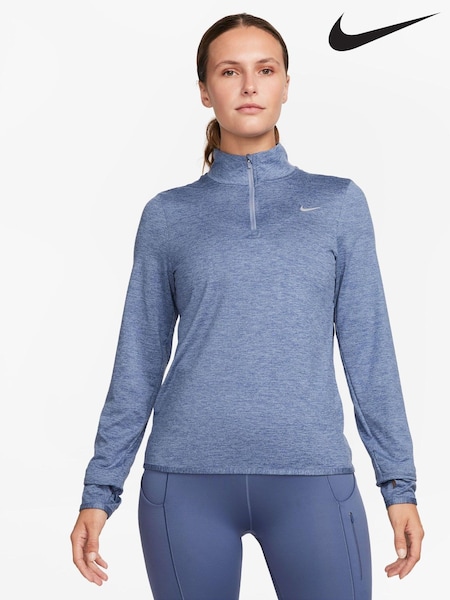 Nike Blue Dri-FIT Swift Element UV Half Zip Running Top (303812) | €40