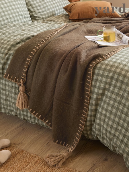 Yard Lowen Wool Blend Brushed Throw