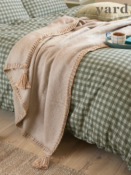 Yard Lowen Wool Blend Brushed Throw