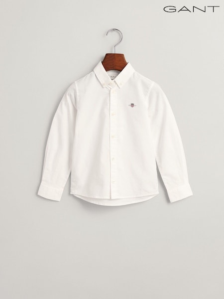 GANT White Shield Logo Oxford 100% Cotton Shirt (304576) | €33