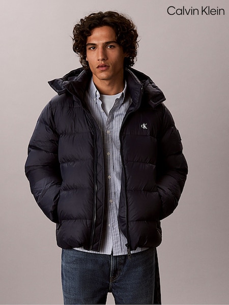 Blue - Regular Calvin Klein Relaxed Nylon Puffer Jacket