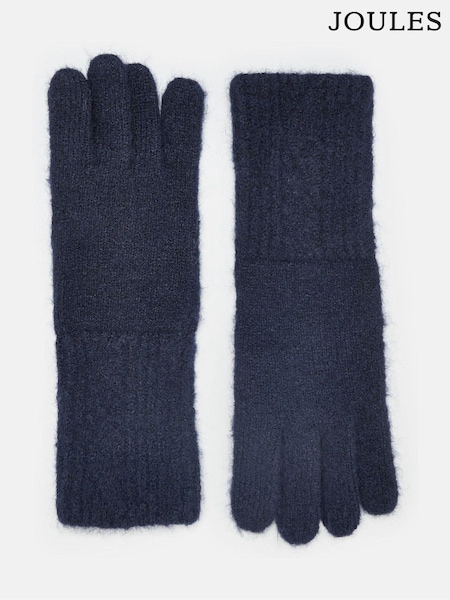 Joules Effie Navy Knitted Gloves (305319) | R$ 165