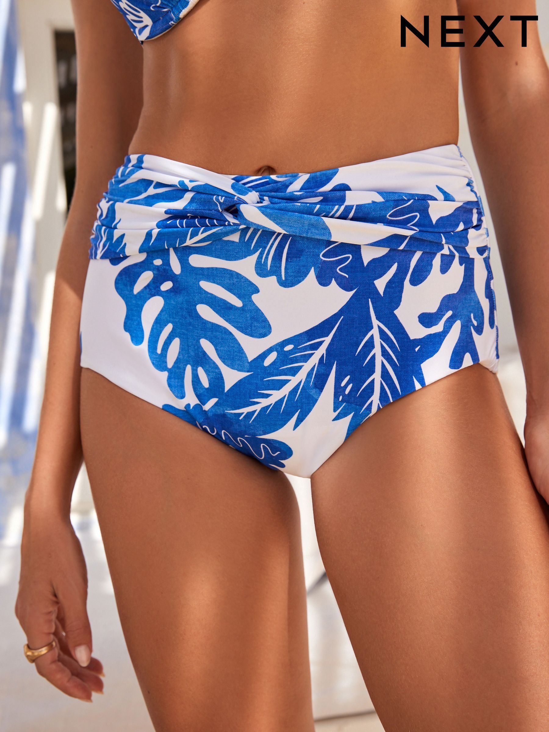 Women s Bikinis White High Waisted Brief Holiday Swimwear Next United Arab Emirates