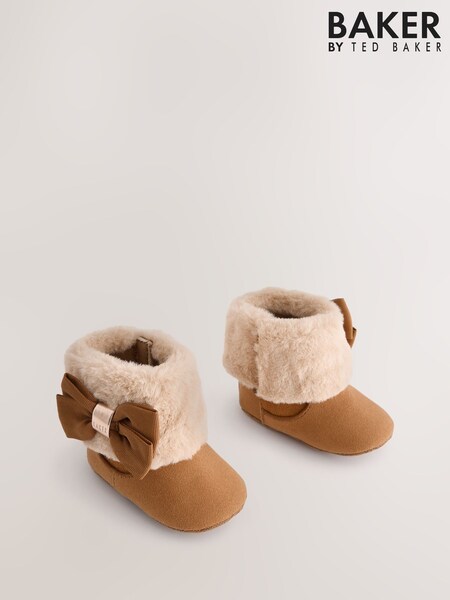 Baker by Ted Baker Baby Girls Faux Fur Trim Padders Boots (306105) | €28
