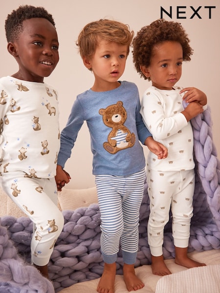 Azul claro oso - 3 Pack Snuggle Pyjamas (9mths-6yrs) (306121) | 36 € - 41 €