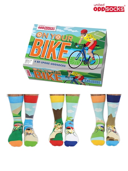 United Odd Socks Blue On Your Bike Cycling On Your Bike Socks (307254) | $22