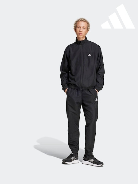 adidas Black Sportswear Woven Colorblock Tracksuit (307521) | LEI 313