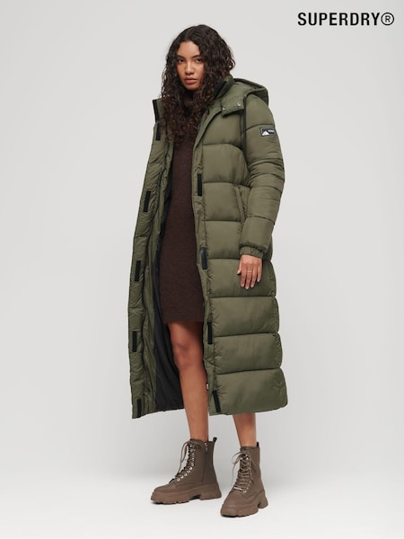 Superdry Green Ripstop Longline Puffer Jacket (307524) | €66