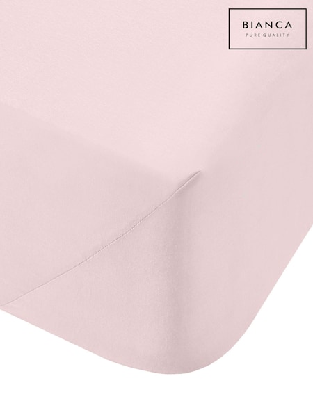 Bianca Blush Pink 200 Thread Count 100% Cotton Percale Extra Deep Fitted Sheet (307966) | AED99 - AED134