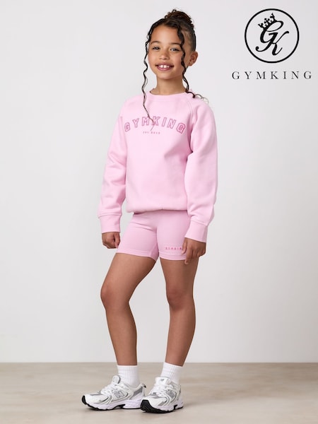 Çəhrayı - Gym King Mini Shadow 3"Cersi Şort"
