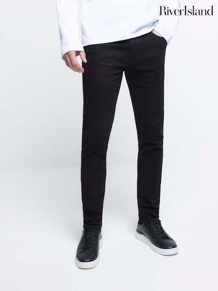 Negru întunecat - Blugi skinny fit River Island (308216) | 223 LEI