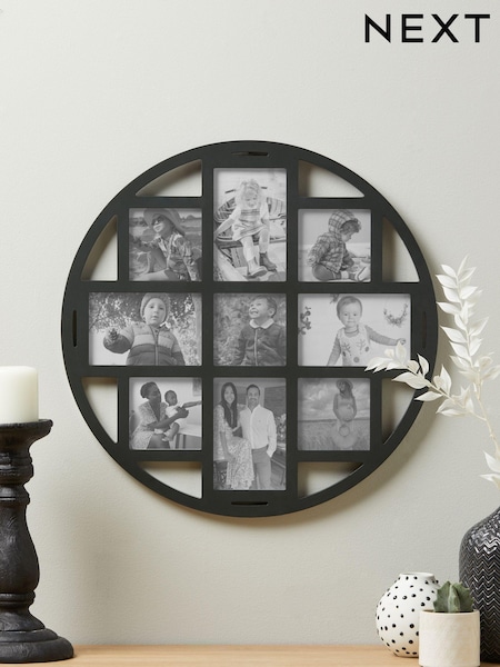 Grey Round Multi Collage Picture Frame (308581) | kr393