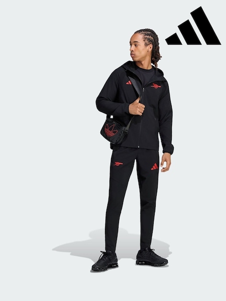 Қара - Regular Adidas Arsenal Fc Tiro Travel Windbreaker Jacket