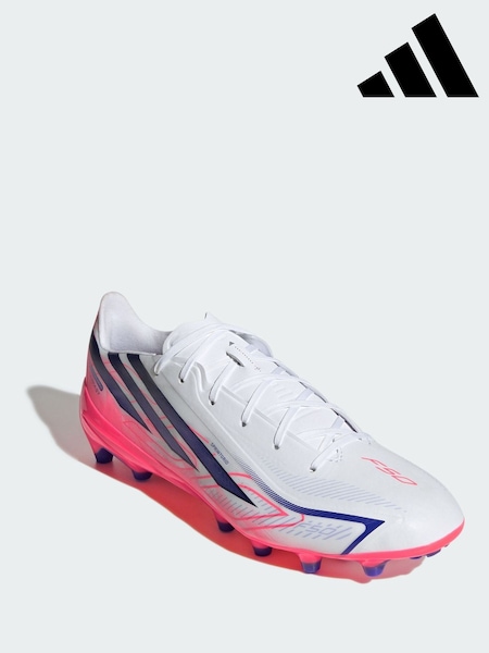 White - Regular Adidas F50 Hyperfast League Artificial Ground Football Boots