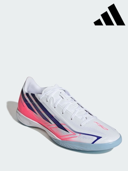 White - Regular Adidas F50 Hyperfast League Indoor Football Boots