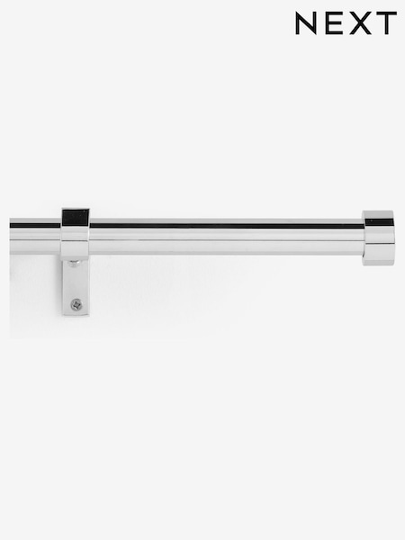Chrome Stud Finial Extendable 19mm Curtain Pole Kit (309692) | €23.50 - €36