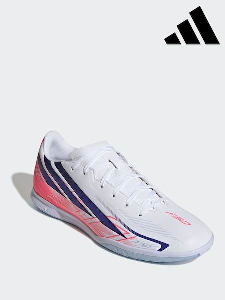 White - Regular Adidas F50 Hyperfast Club Indoor Football Shoes