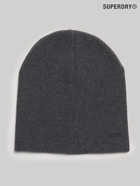 Gri - Căciulă tricotată cu logo Fes Superdry (310417) | 84 LEI