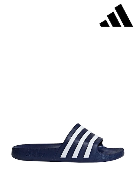 adidas Navy Sportswear Adilette Aqua Slides (311221) | CA$57
